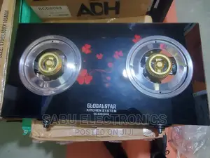 Double Burner Glass Gas Stove- Auto Ignition