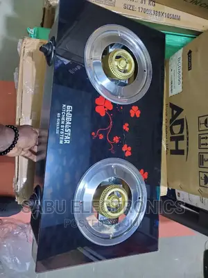 Double Burner Glass Gas Stove- Auto Ignition