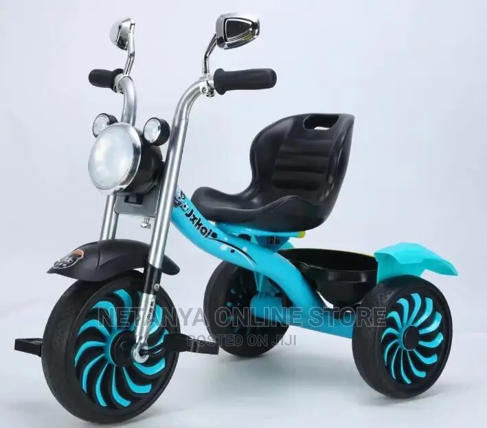 Steel Frame Kids Tricycle With Lights