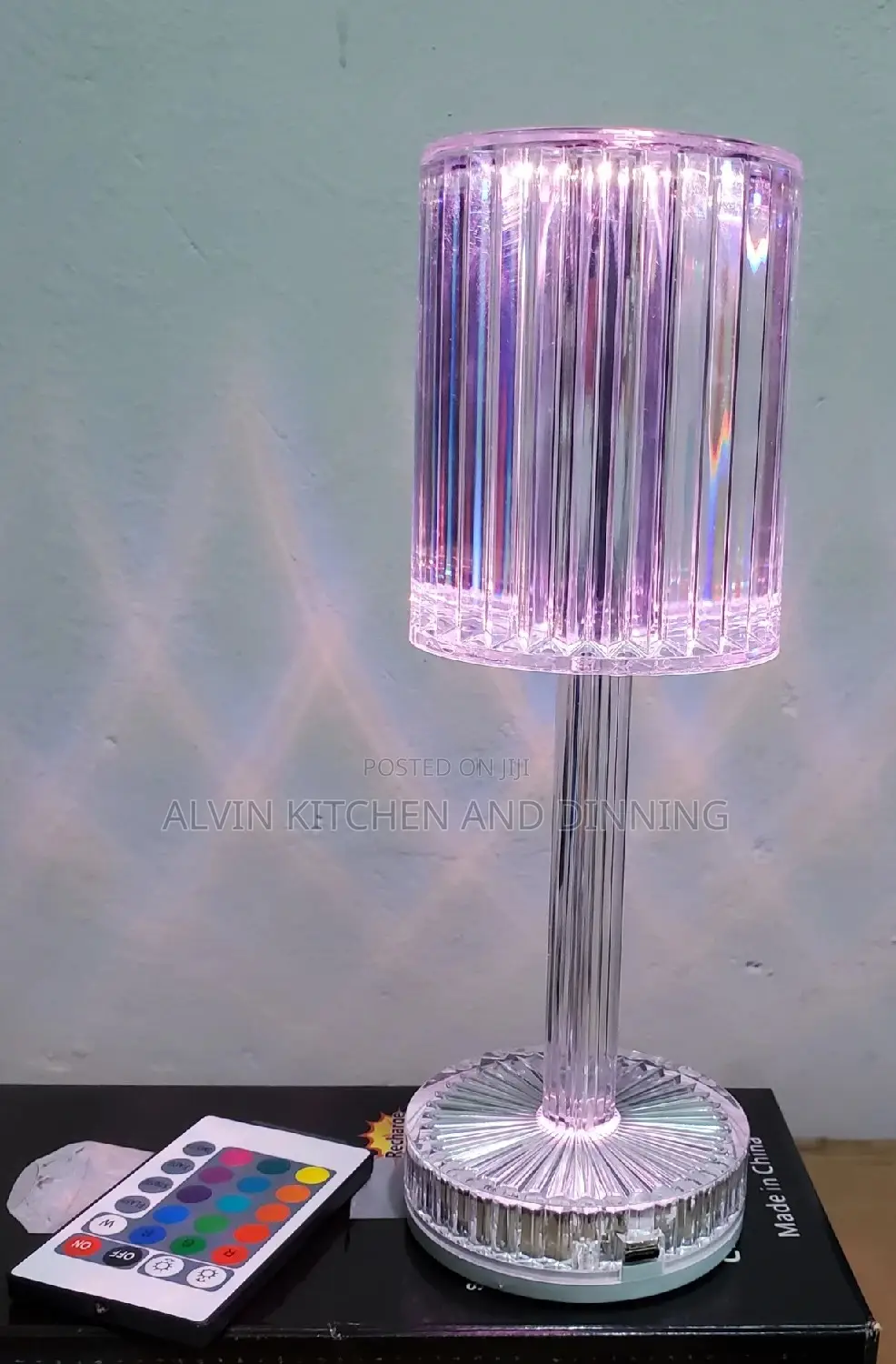 Crystal Bedside Table Lamp,