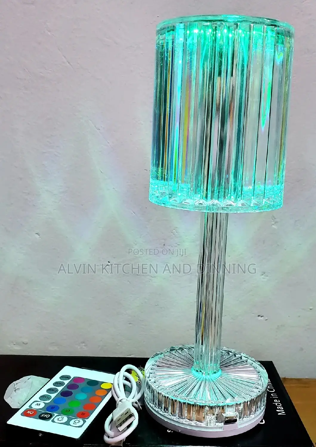 Crystal Bedside Table Lamp,