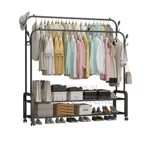 Metal Multipurpose Clothes Storage Rack.