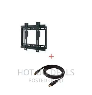TV Wall Mount 14" to 42"+HDMI Cable -Black