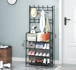 Coat Rack Shoe Rack Hall Tree 3 In 1 Storage Rack