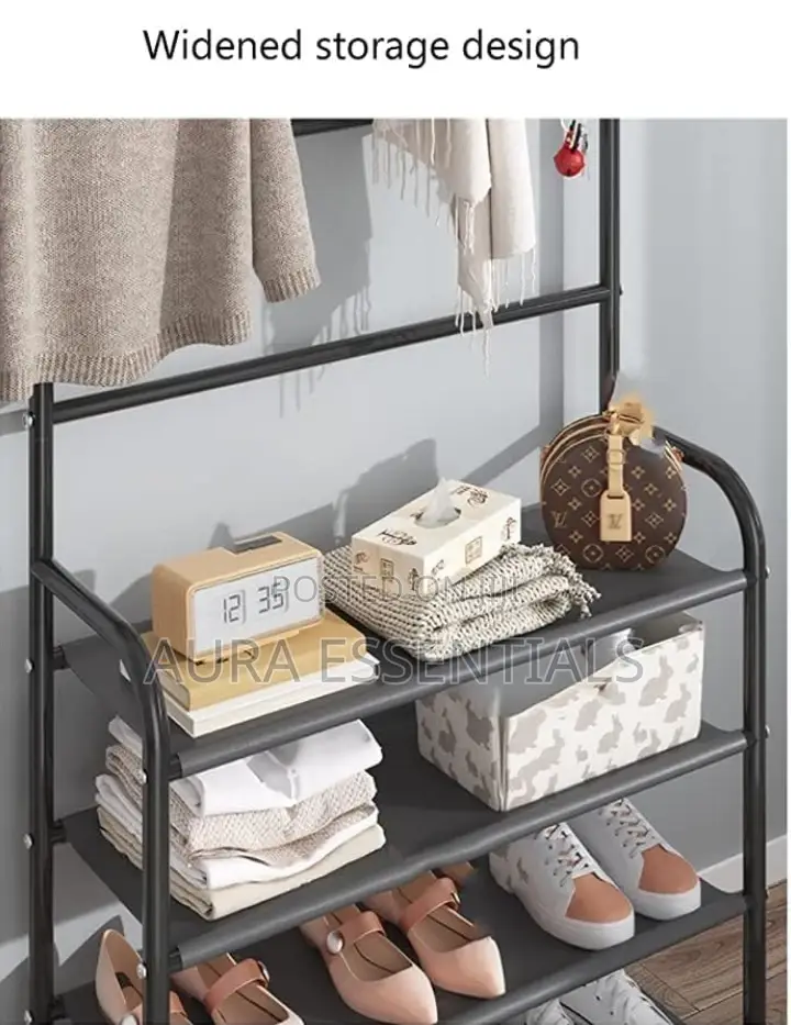 Coat Rack Shoe Rack Hall Tree 3 In 1 Storage Rack