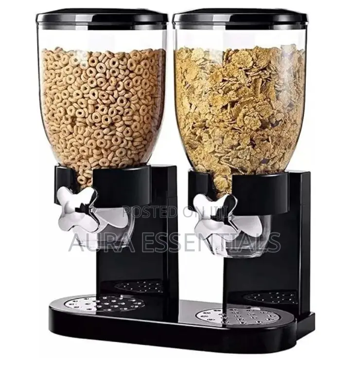 Dual Dry Food Cereal Dispenser