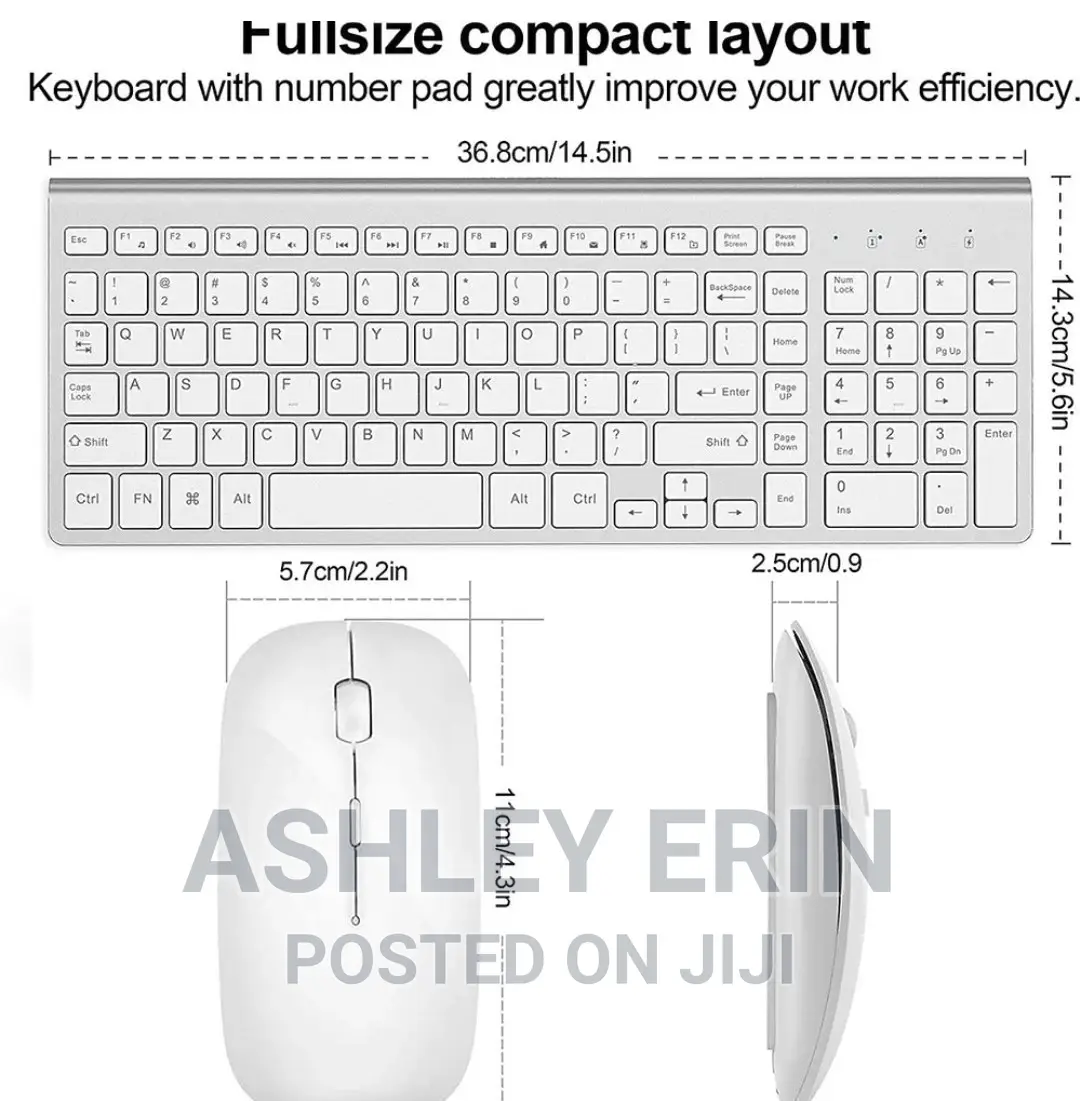 Wireless Keyboard and Mouse Combo