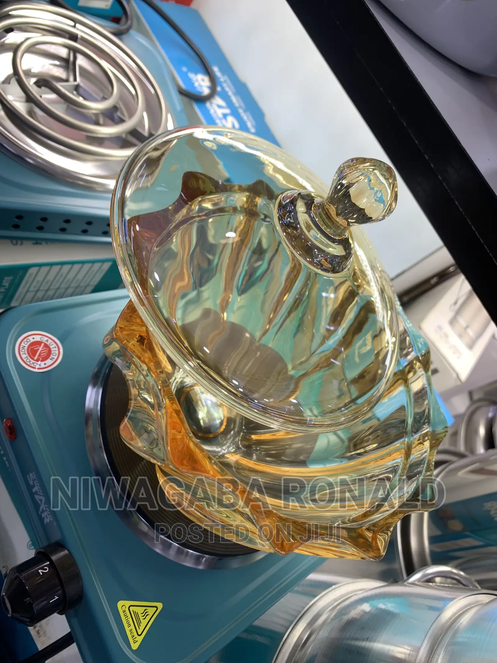 Gold Like Glass Sugar Bowl