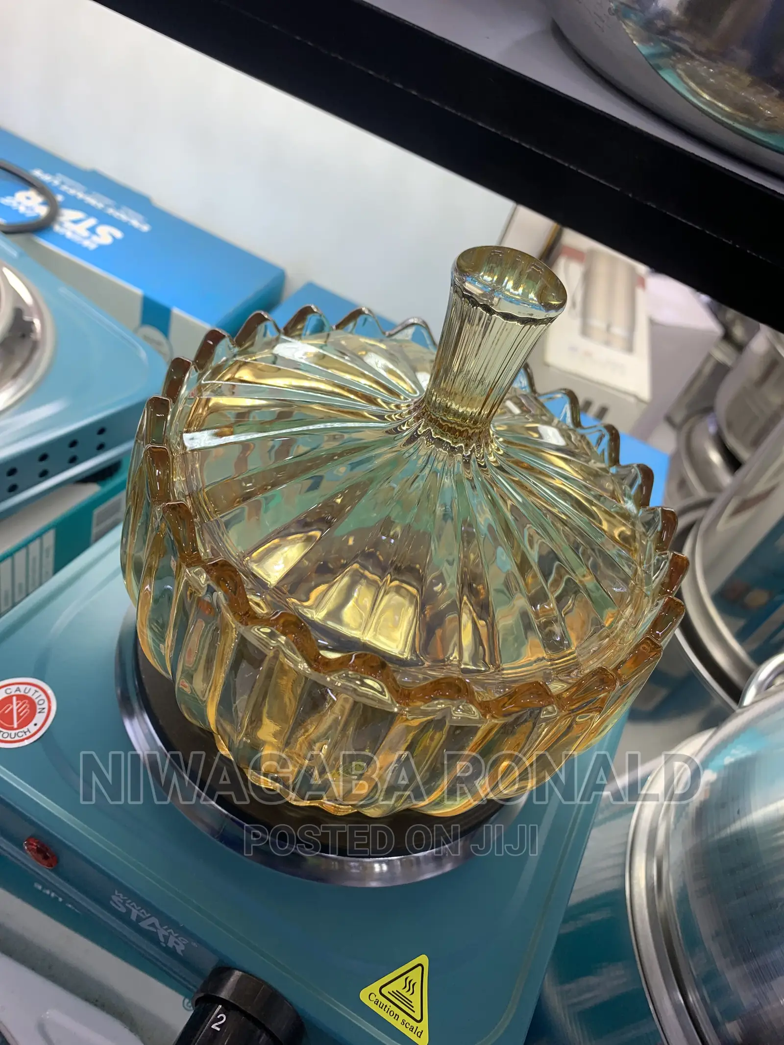 Gold Like Glass Sugar Bowl