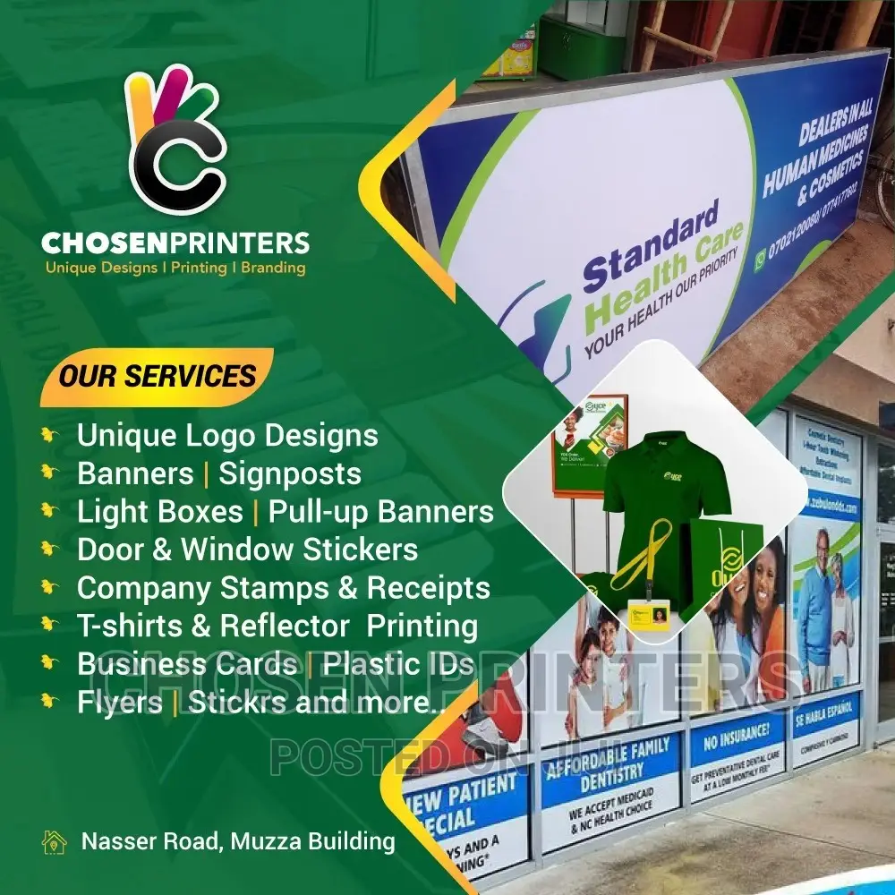 For Banners, Signposts and Door Stickers