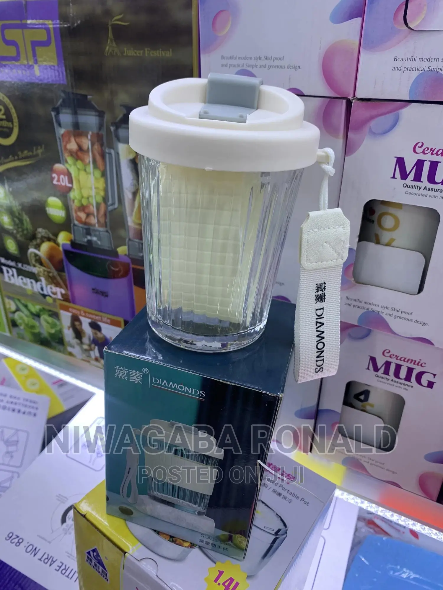 Glass Mug for Juice