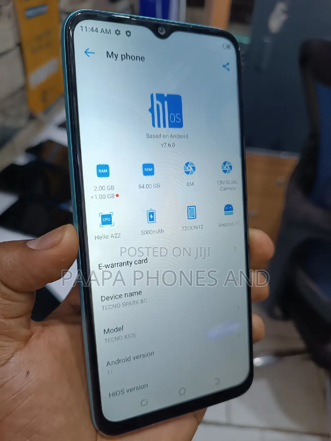 Tecno Spark 8C 64 GB Blue