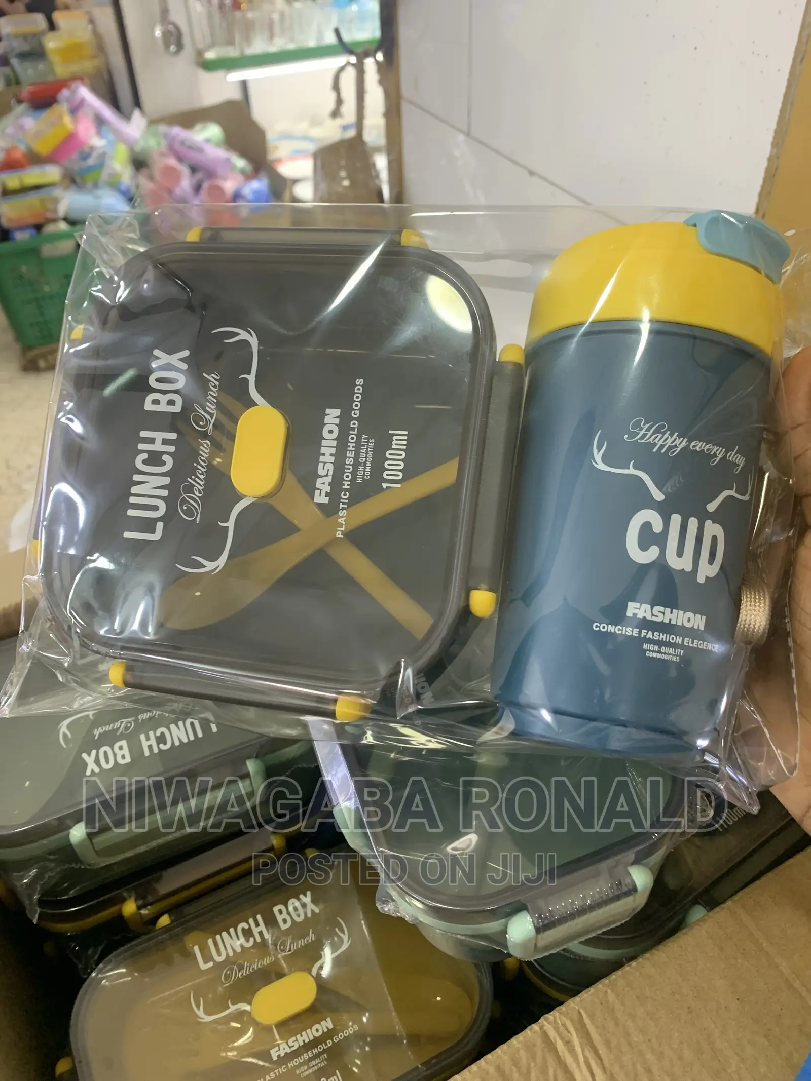 Bottle Container With Forks Spoon