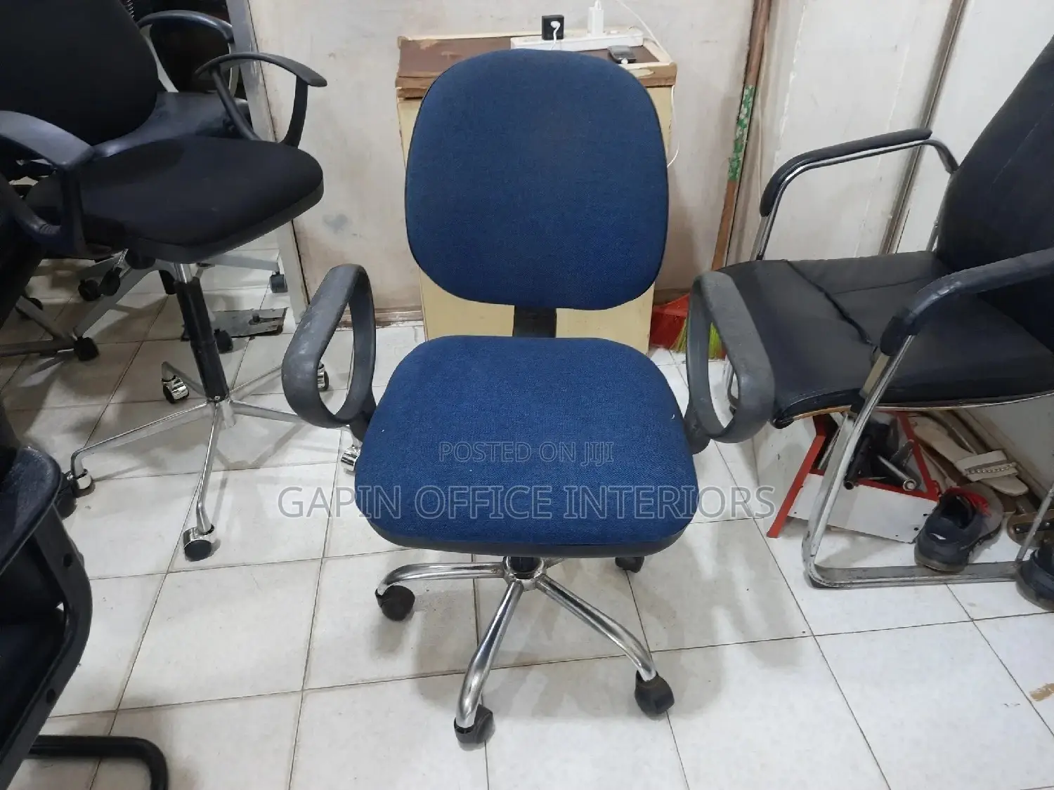 Blue Secretarial Chair