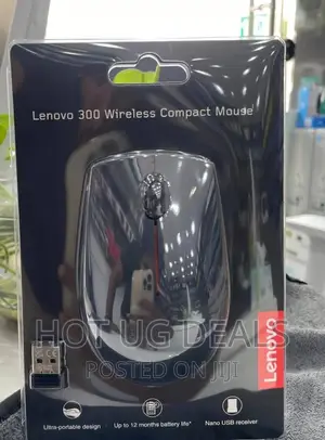 Lenovo 300 Wireless Compact Mouse – Black