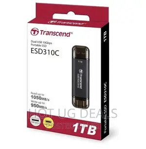 Transcend 1tb Portable Ssd, Usb 10gbps With Type-c And Type A