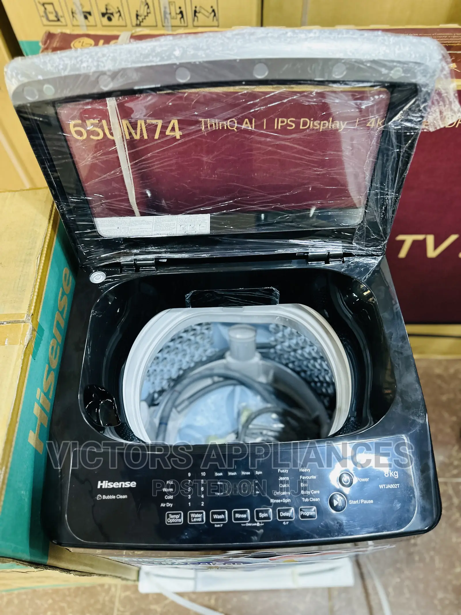 8kg Hisense Toploader Washing Machine