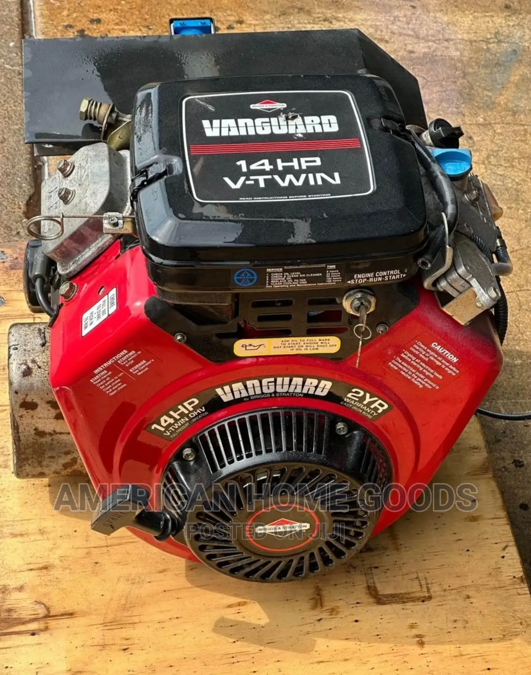 Vanguard Electric Engine, 14hp, v-Twin World Class Engine