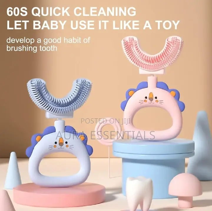 360° Oral Massage U Shaped Kids Toothbrush