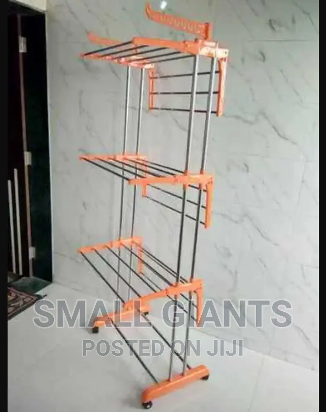 Abs Plastic And Stainless Steel Modular 3-layer Cloth Stand