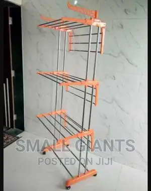 Abs Plastic And Stainless Steel Modular 3-layer Cloth Stand