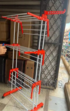 Abs Plastic And Stainless Steel Modular 3-layer Cloth Stand