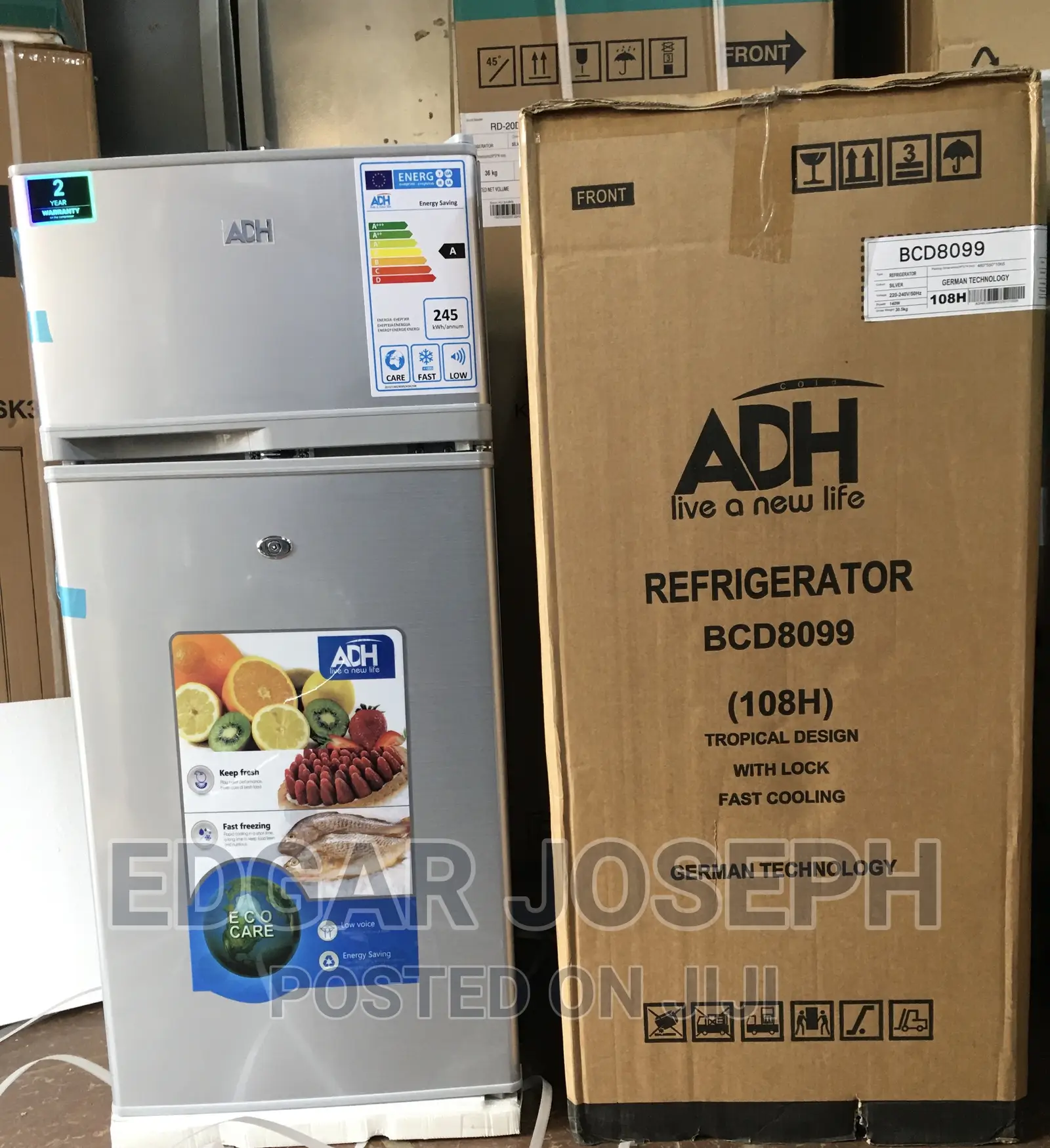 ADH Refrigerator 180L Brand New