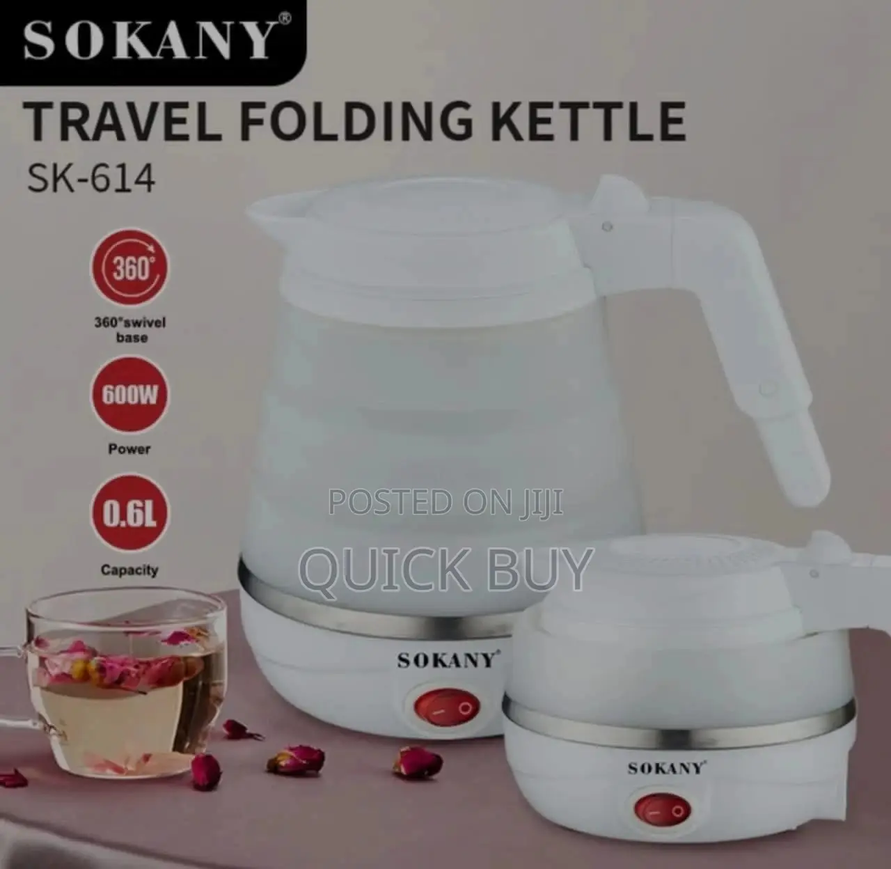 Sokany Travel Folding Kettle