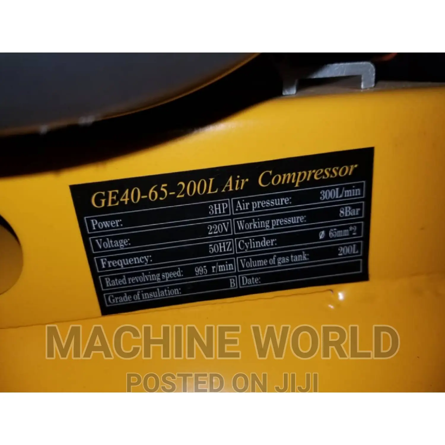 200ltrs Air Compressor (Double Function) Electric - Petrol
