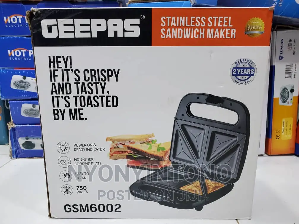 Geepas High Quality Sandwich Makerwith 2years Warranty