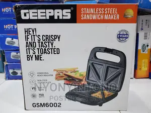 Geepas High Quality Sandwich Makerwith 2years Warranty