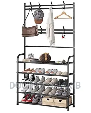 4 Tie Metal Clothes Hanger Coat Rack