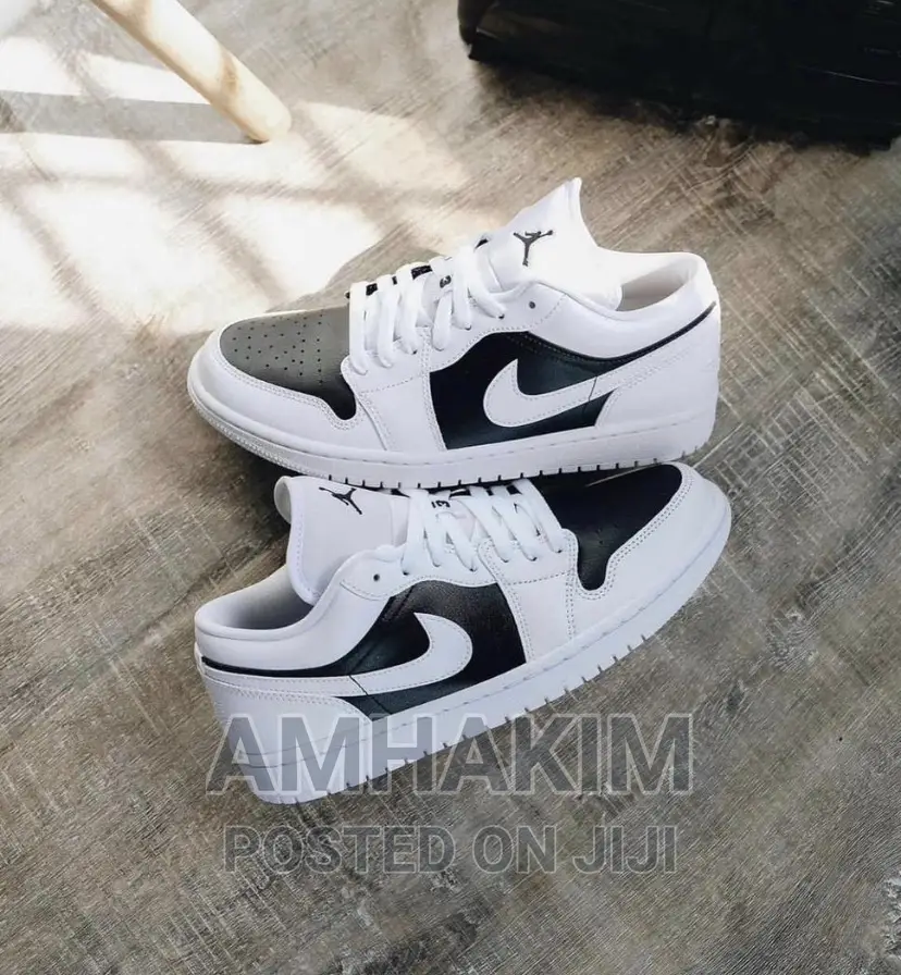 New J1 Low Dunk White X Black