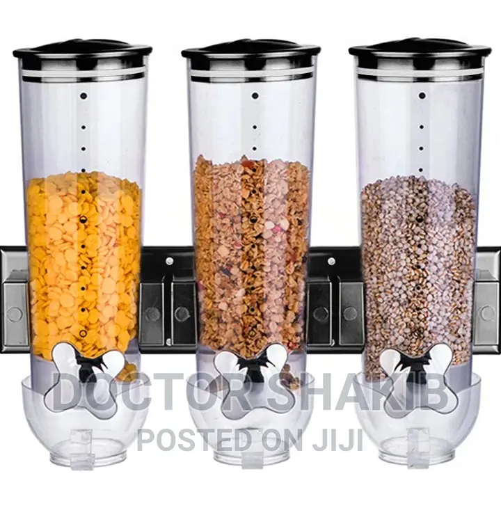 3 In 1 Dry Food Triple Cereal Dispenser