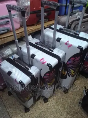 Butterfly Plastic Suitcase Full Set
