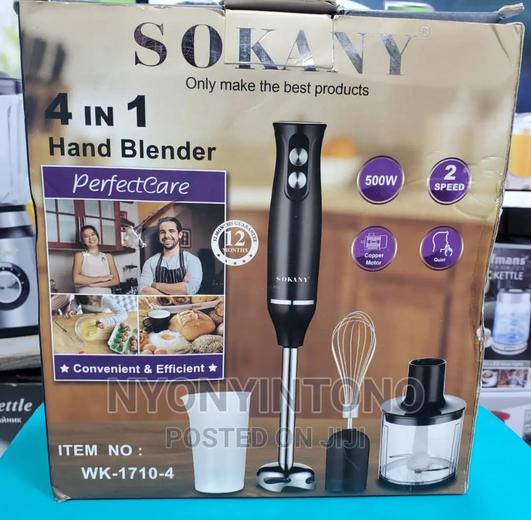 Sokany 4 In1 Hand Blender With a Powerful Motor