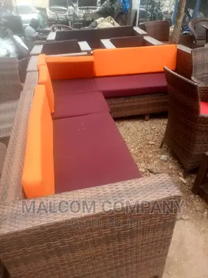 Strong Plastic Crafted L Seater Chair