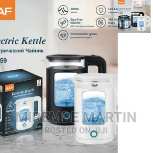 Glass Raf Electric Portable Kettle