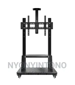 Metallic Conference Stand With Wheels Firmly Hold Upto 100"