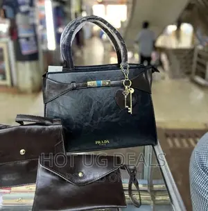 Ladies Handbag Tote Bags and Wallet Set of 3pcs- Multicolor
