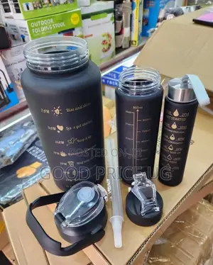 3 Set Plastic Travel Water Bottle