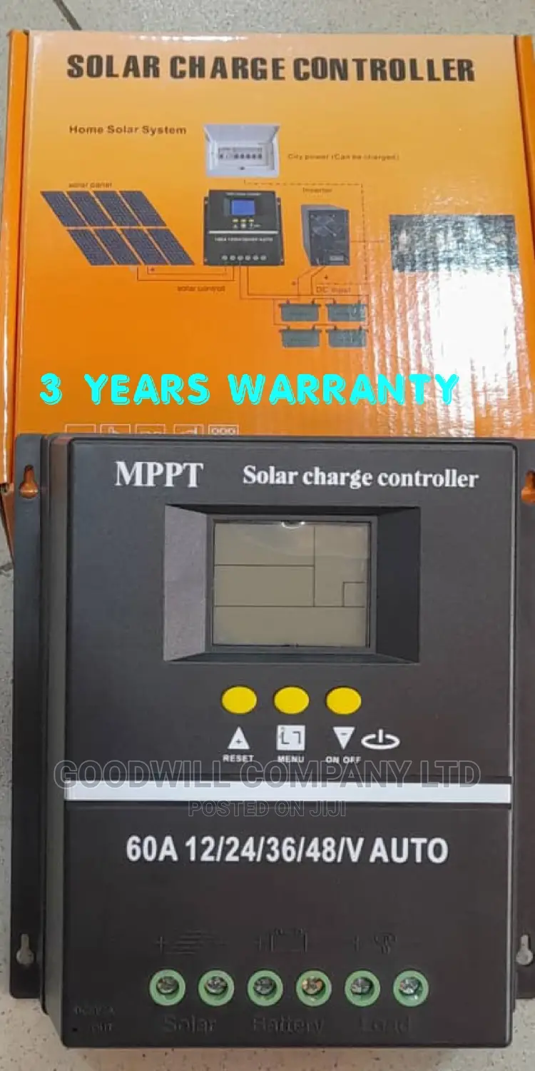 60a MPPT Charge Controller From 12v, 24v, 36v 48v