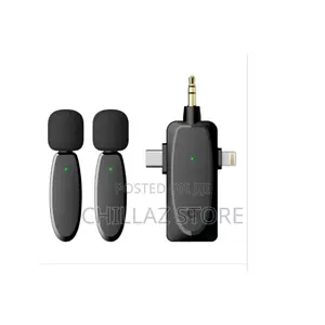 3in1 Lavalier Microphone Plug Play.
