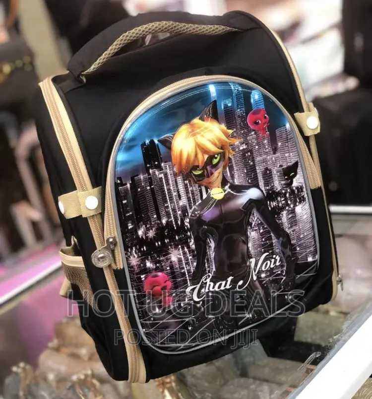Modern Kids School Bag - Black