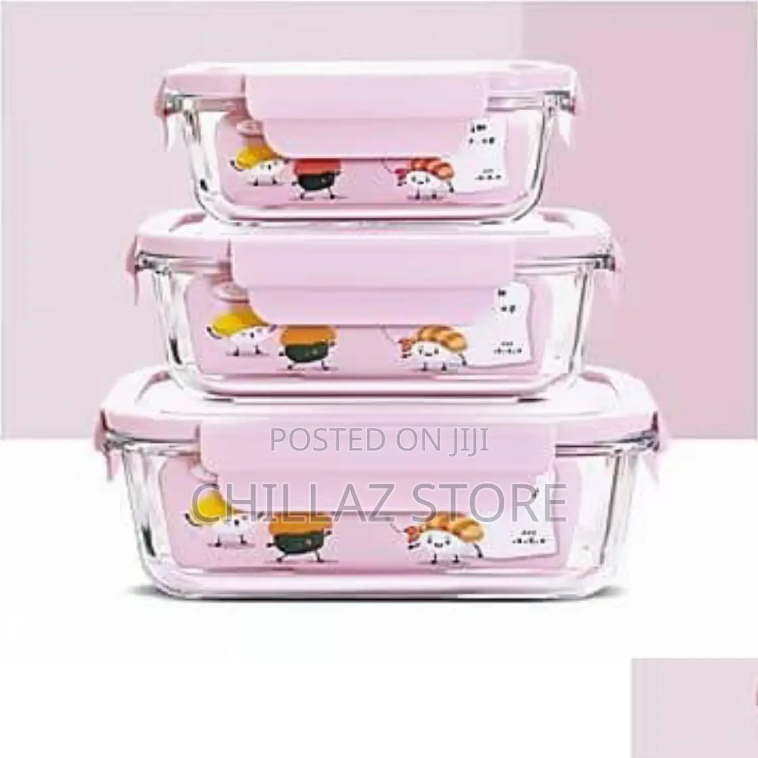 3pcs Glass Storage Containers.