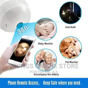 X360° CCTV Camera Bulb Panorama