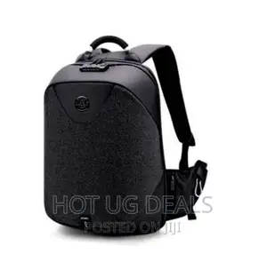Waterproof Laptop Bag With USB Port - Black