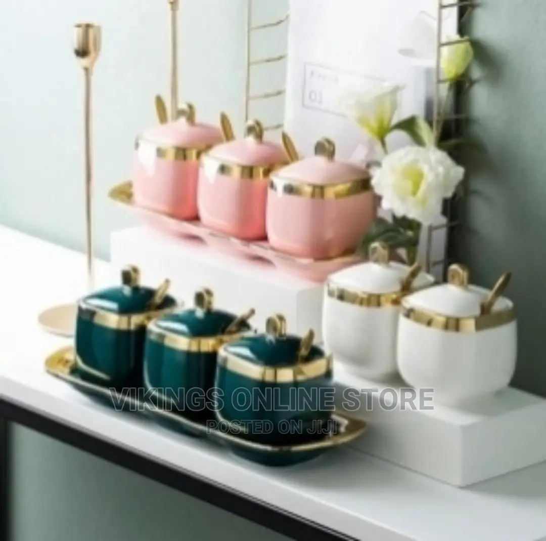 Rectangular Seasoning Jar Set 3pc Set