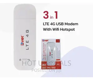 Bolt 4G LTE BVOT USB Modem With Wi-Fi Hotspot - White/Red