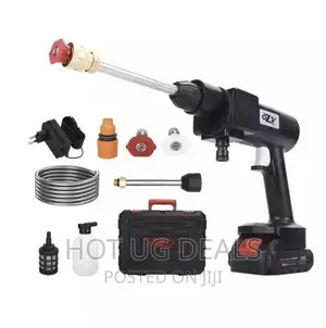 High Pressure Water Gun With Two Strong Batteries 48v- Black